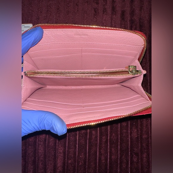 Miu Miu Hot Pink Madras Fragola Long Wallet - Picture 11 of 14